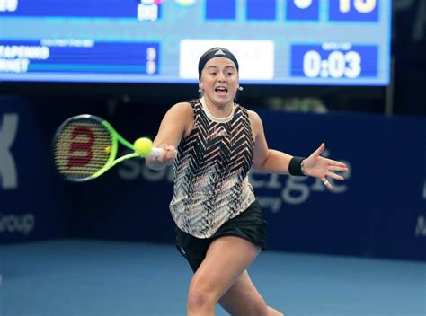 Jelena Ostapenko sets up a final against Clara Tauson in Luxembourg ...