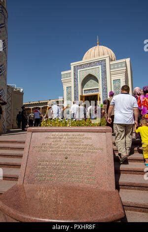 Islom Karimov Mausoleum Samarkand Uzbekistan Central Asia Stock