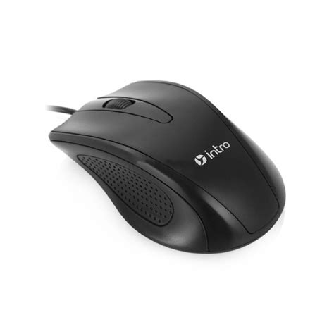 Игровая мышь проводная Intro MU190 компьютерная полноразмерная, 1200DPI ...