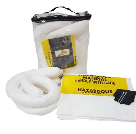 5 Gallon Oil Spill Kit In Clear PVC Bag GlobalEngineering EG