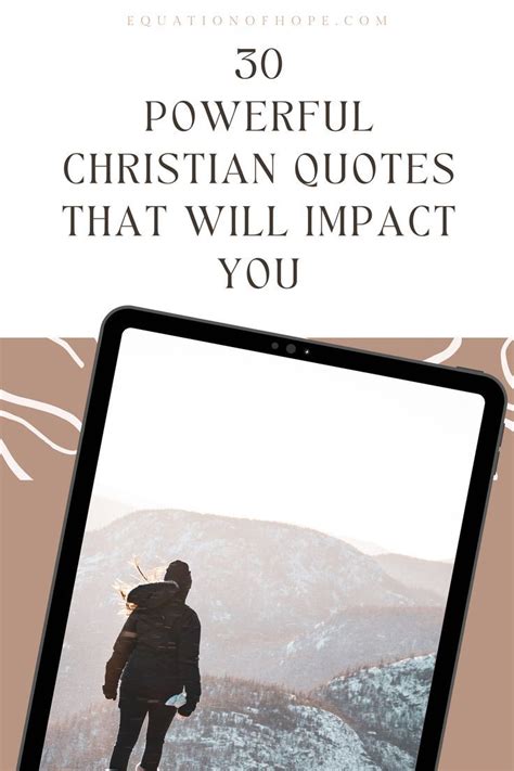 Powerful Christian Quotes That Will Impact You Artofit