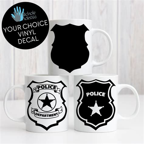 Police Badge Vinyl Decal / PD - Etsy