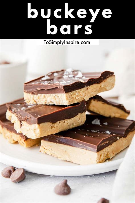 No Bake Peanut Butter Chocolate Buckeye Bars Buckeye Bars Recipe No