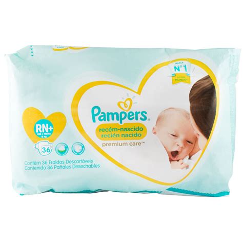 Pañal Pampers 3x Premium Recién Nacido Pq X 36un Disco