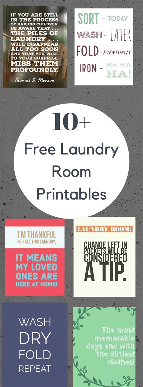 10 FREE Printable Laundry Signs