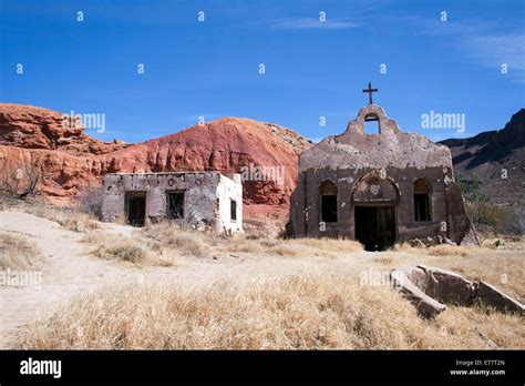 Old movie set for the western film Streets of Laredo in Big Bend ...