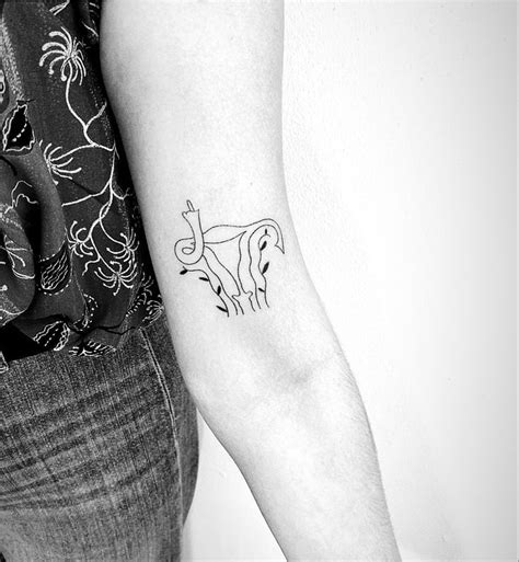 Uterus Tattoo Tattoos Feminine Tattoos Minimalist Tattoo