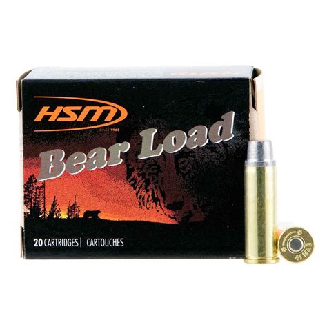 Hsm Bear Load 41 Remington Magnum 230gr Swc Handgun Ammo 20 Rounds