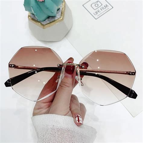 Купить Diamond Cut-edge Солнцезащитные очки Женские европейские и ...