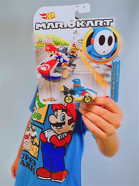 Mario Kart Hot Wheels Light Blue Shy Guy Open Box