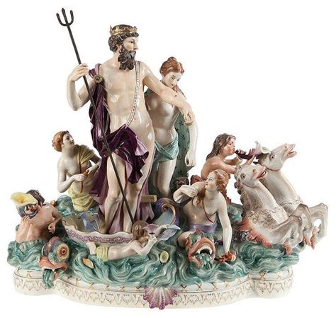 Sold At Auction A Porcelain Figure Group With Neptune And Thetis Late