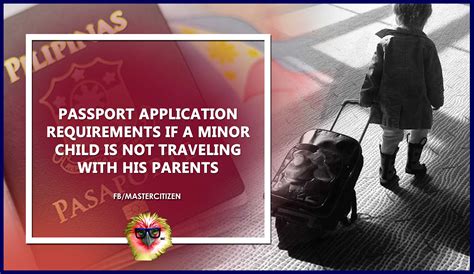Passport Application Requirements If A Minor Child Is Not Traveling