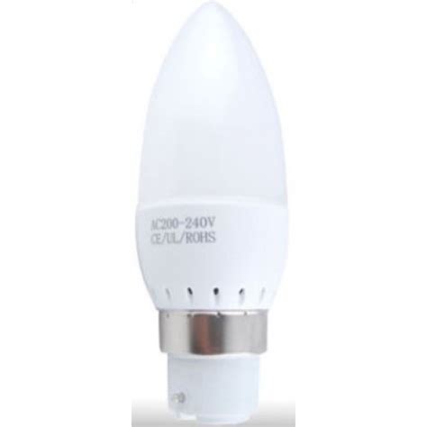 W W Led Candle Bayonet Light Bulb In Warm White