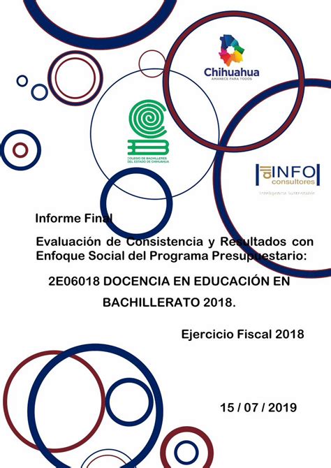 PDF Informe Final Evaluación de Consistencia y Resultados con