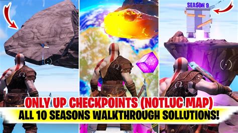 Only Up Checkpoints Notluc Map Only Up Checkpoints Fortnite Only