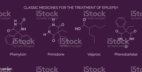 Chemical Structure Of Drugs For The Treatment Of Epilepsy Such As