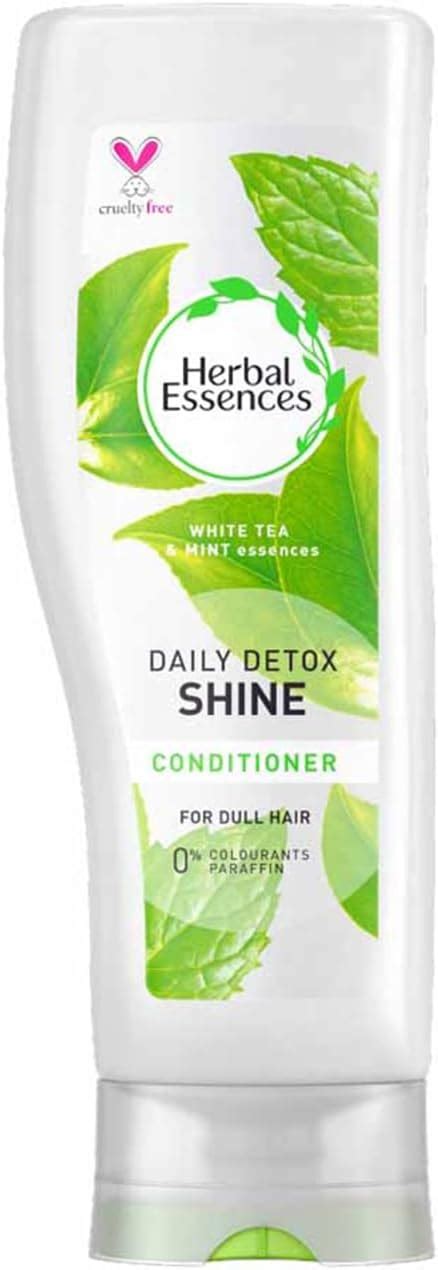 Herbal Essences Daily Detox Shine White Tea And Mint Conditioner 400 Ml Uk Beauty