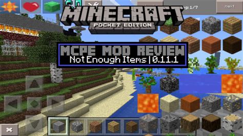 Mc Pe Mod Review Not Enough Items Mod Mod Youtube