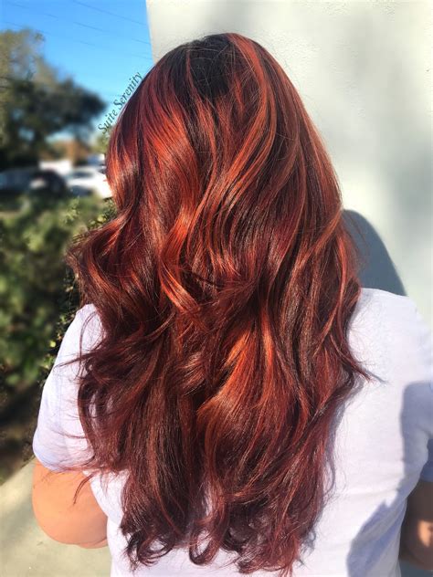 Red Hair Copper Red Hair Red Haircolor Long Hair Balayage Balayage