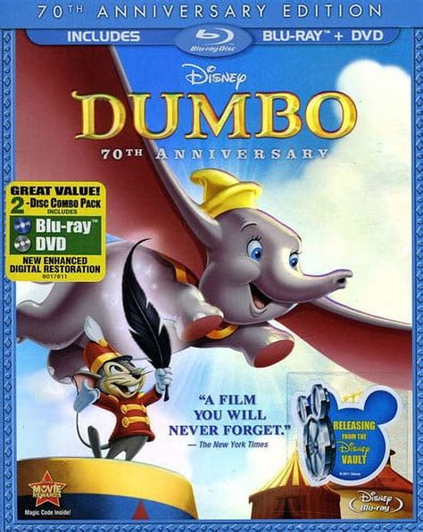 Dumbo (Blu-ray + DVD), Disney, Kids & Family - Walmart.com