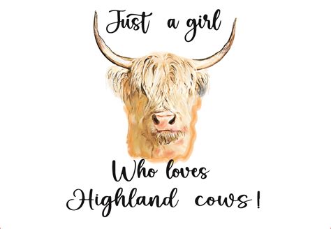 Watercolor Highland Cow Png Sublimation Graphic By AlaBala Creative