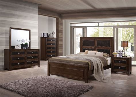 Contemporary Brown Piece Queen Bedroom Set Sussex Rc Willey