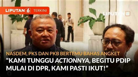 Pkb Nasdem Dan Pks Sepakat Tunggu Langkah Konkret Pdi P Untuk Mulai