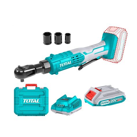 Трещотка угловая аккумуляторная TOTAL TDRLI2060152(20В,400об/м,3/8''кв ...