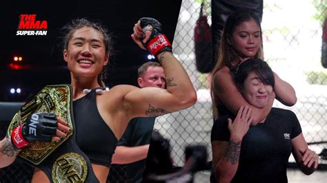 Raw Racer Bianca Bustamante Catches Angela Lee In Rear Naked Choke