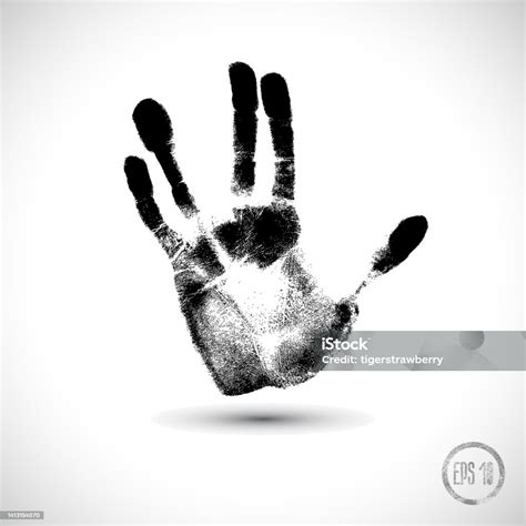 Vector Hand Print Stock Illustration - Download Image Now - Abstract ...