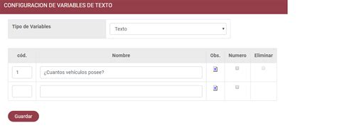 Configuraci N De Variables