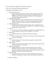 ACCO 707 Tarea de Definiciones 1 vd docx Valor por contestación