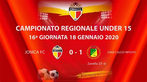 Jonica FC Jonia Calcio Riposto 16 Giornata Under 15 Regionali YouTube