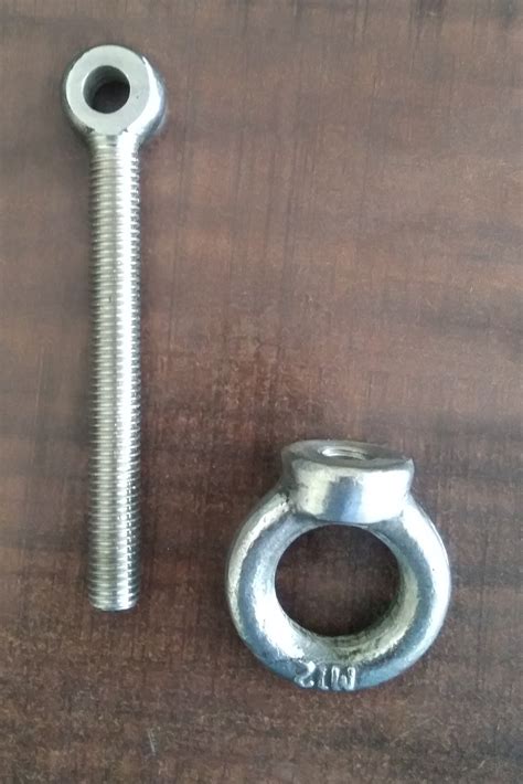 Stainless Steel Full Thread M I Nut Eye Nut M I Bolt Eye Bolt For