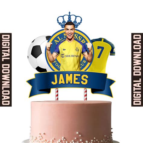 Digital Ronaldo Cake Topper Personalization Cake Topper Etsy