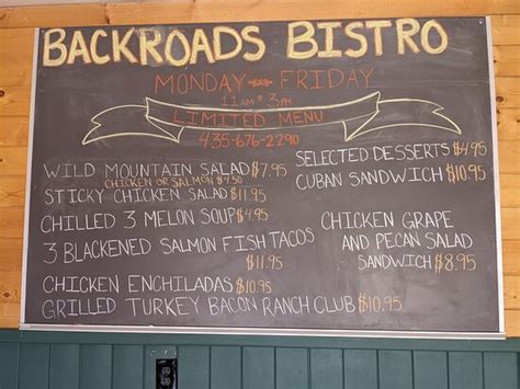 Backroads Bistro Panguitch Updated Restaurant Reviews Photos