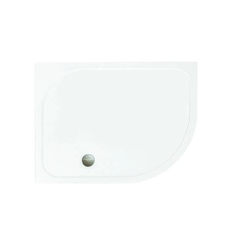 New Merlyn Mstone Stone Resin Shower Tray X X Mm Offset