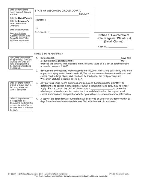 Form Sc 5250v Fill Out Sign Online And Download Printable Pdf Wisconsin Templateroller