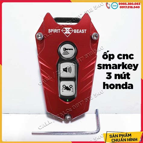 Ốp chìa khoá CNC smart key loại 3 nút V2 xe honda SH SH mode PCX giá 1