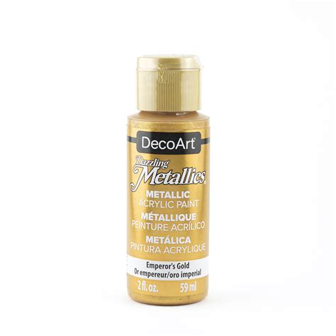 DecoArt Metallic Acrylic Paint Emperor S Gold Artcuts