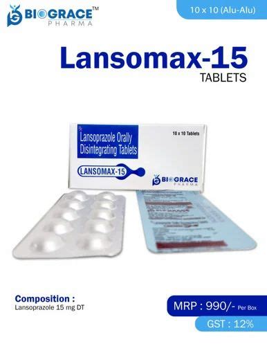 Lansoprazole 15mg Tablet At ₹ 990kg Lansorelief Pellets In Panchkula Id 21655116033