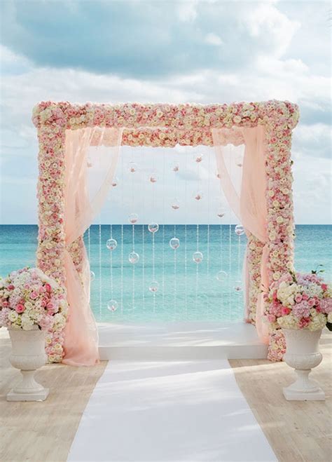 Pink Beach Wedding Ideas