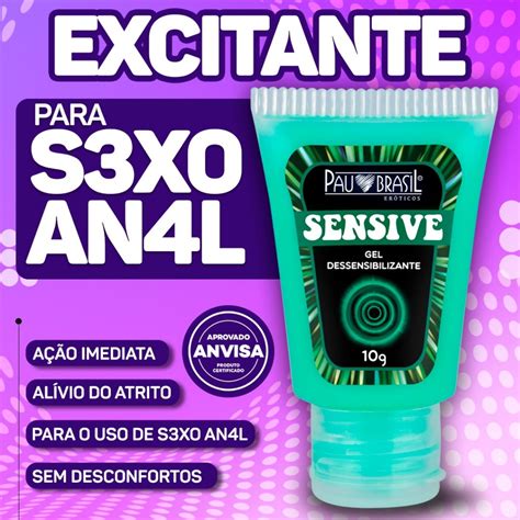 GEL ÍNTIMO SENSIVE PARA ANAL PRAZER E SEM DESCONFORTO