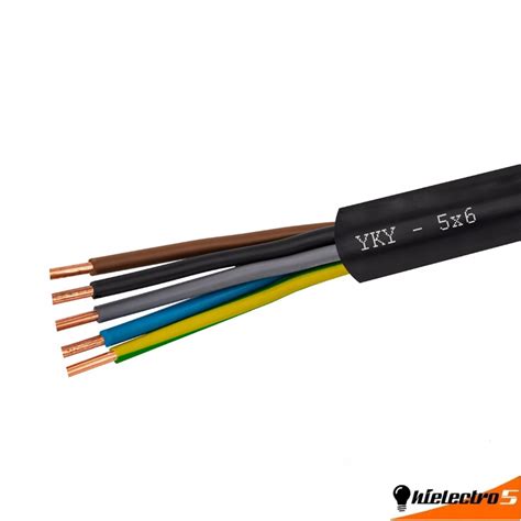 Kabel przewód ziemny UV YKY 5x6 1mb 112271059D0500 Cena Opinie