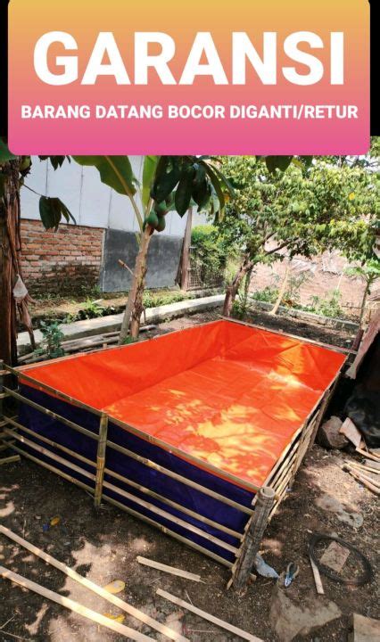 Terpal Kolam Ikan 2m X 4m X 50 Cn Terpal Kolam Ikan 400x200x50 Tebal