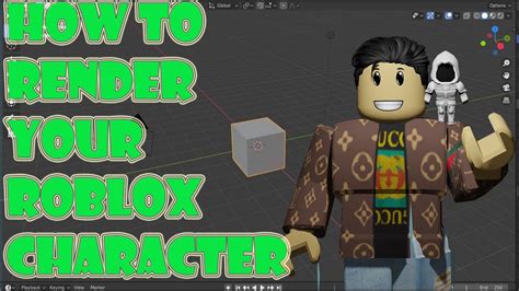 How To Render Your Roblox Character In Blender For Free Youtube