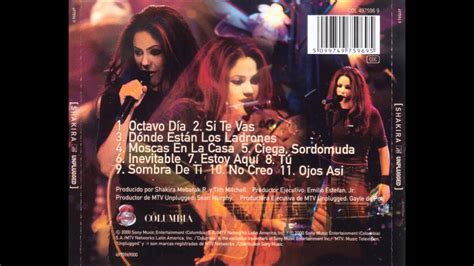 Shakira Mtv Unplugged Cd Caratulas Youtube