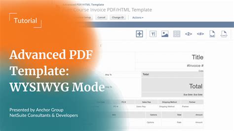 Netsuite Advanced Pdf Intro To Wysiwyg Mode Anchor Group