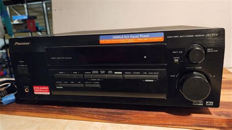 Pioneer Vsx D A V Multi Channel Receiver Dolby Digital Pro Logic