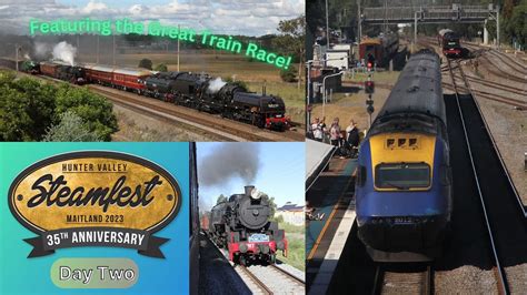 Hunter Valley Steamfest 2023 Day Two Stv190 Youtube